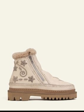 Setsu 3.0. Paisley Ankle Boot Buttermilk Leather Wheat